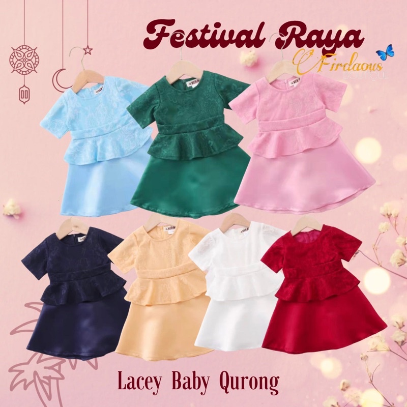 Baju raya best sale baby girl