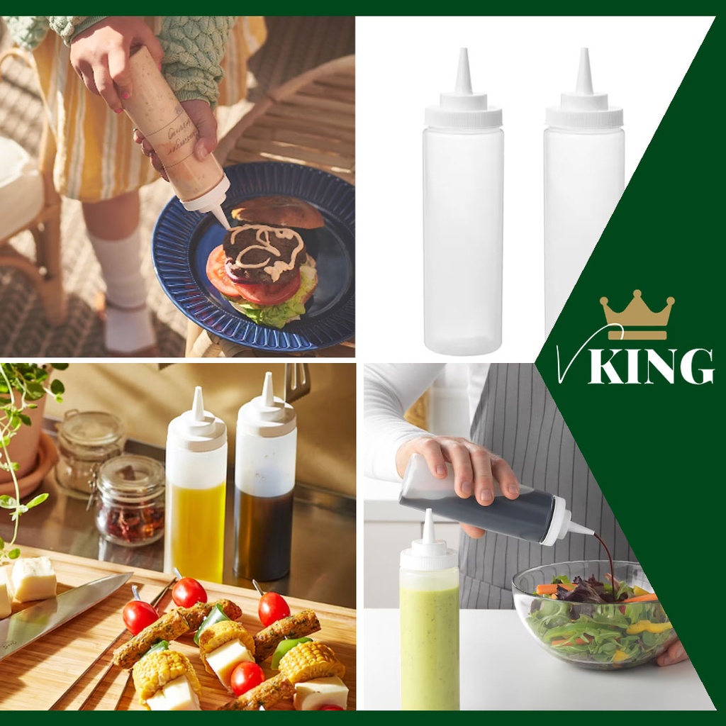 [2 PIECES] IKEA SQUEEZE BOTTLE GRILLTIDER SQUEEZE BOTTLE CHILLI BOTTLE