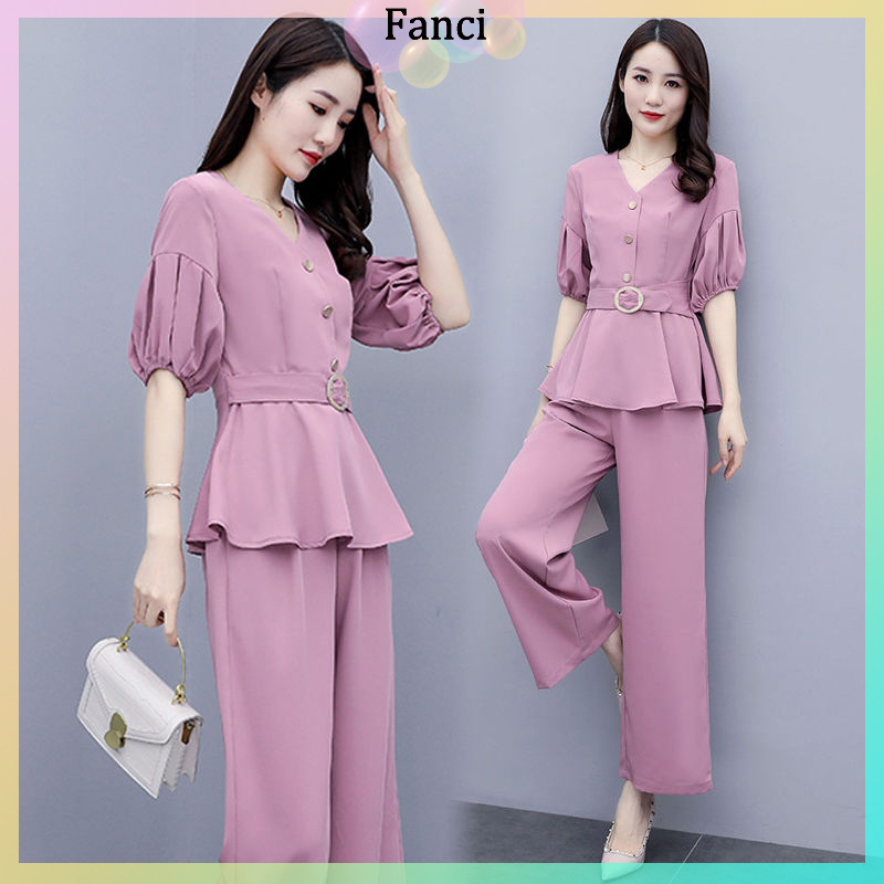 Blouse Pants Suit