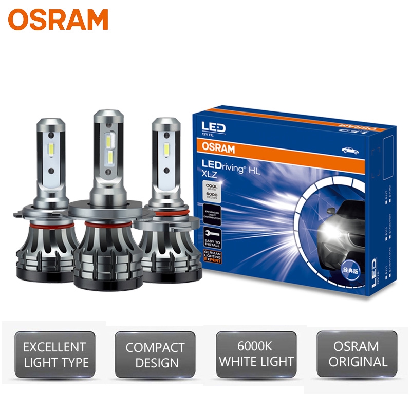 Osram Led H1 H4 H7 H8 H11 H16 Hb2 Hb3 Hb4 Hir2 6000k White Xlz Classic