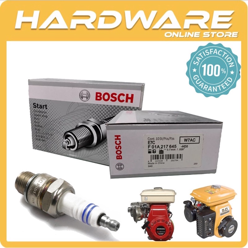 Bosch W7AC Spark Plug 100 Original Mesin Rumput Engine Robin EY20