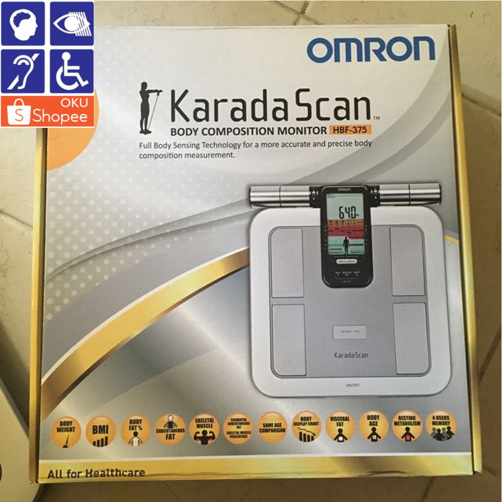 scale (MALAYSIA) OMRON HBF375 Body Composition HBF375 Karada Scan