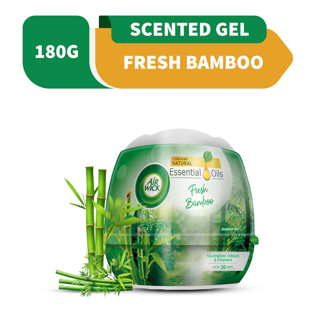 Air Wick Scented Gel Cone Fresh Bamboo (180g) Shopee Malaysia