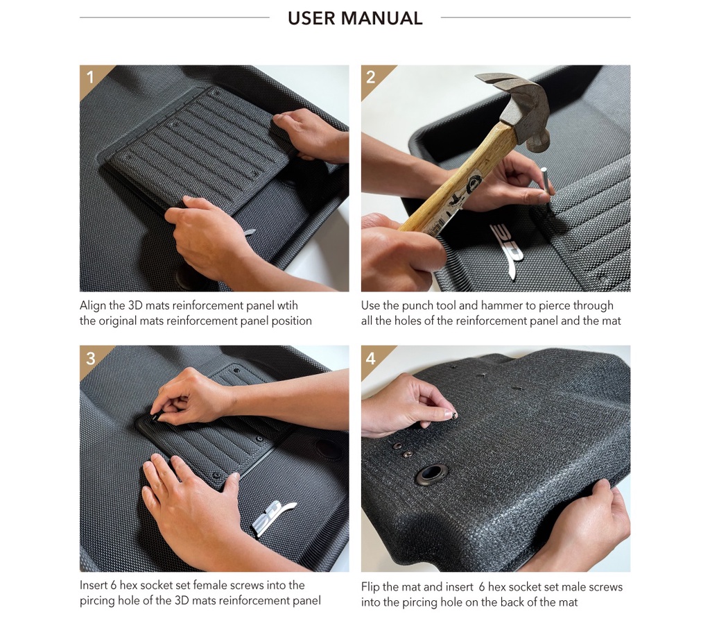 3D Enhanced Padding for all car mat | Shopee Malaysia