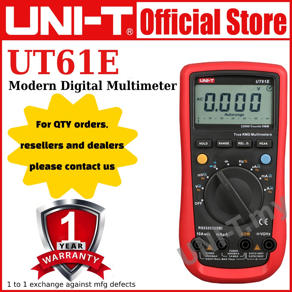 UNI-T UT61E UT61A UT61B UT61C Modern Digital Multimeter | Shopee Malaysia