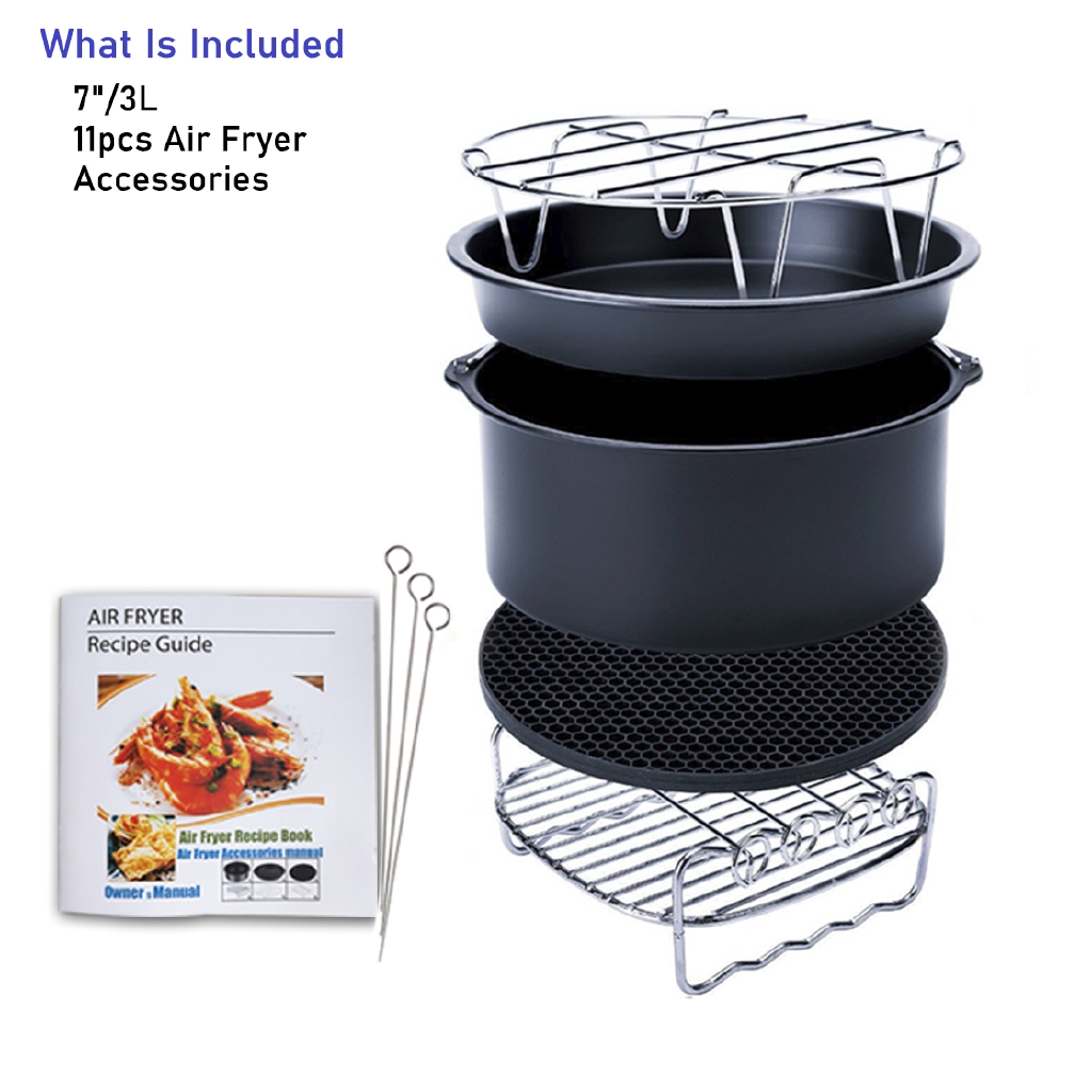 8pcs/Set 7inch Air Fryer Accessories For Gowise Phillips Cozyna And Secura  3.7 - 5.8qt All Airfryer