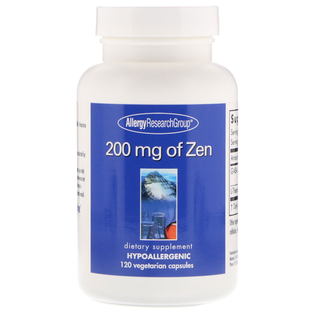 Allergy Research Group, Zen, 200 mg, 120 Vegetarian Capsules Shopee Malaysia