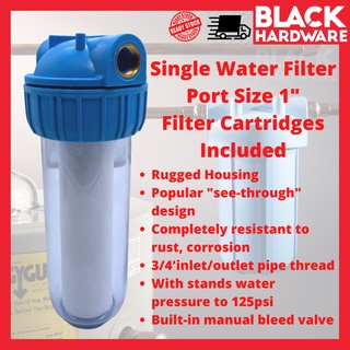 Single Water Filter - 1 Port Size