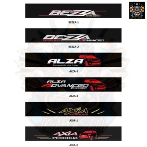 STIKER CERMIN DEPAN PRODUA BEZZA ALZA AXIA Stiker Cermin Hadapan ...