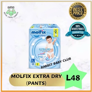 Molfix Extra Dry Pants Jumbo Pack (M60/L48/XL42/XXL36)