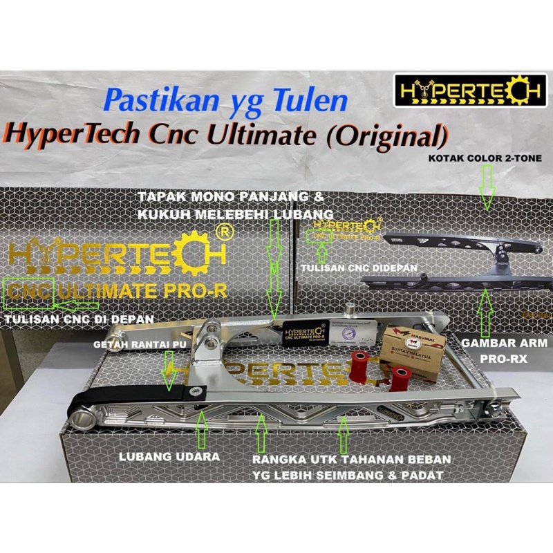 Original HYPERTECH Swing Arm Pro R/RX PNP Y15/16 | Shopee Malaysia