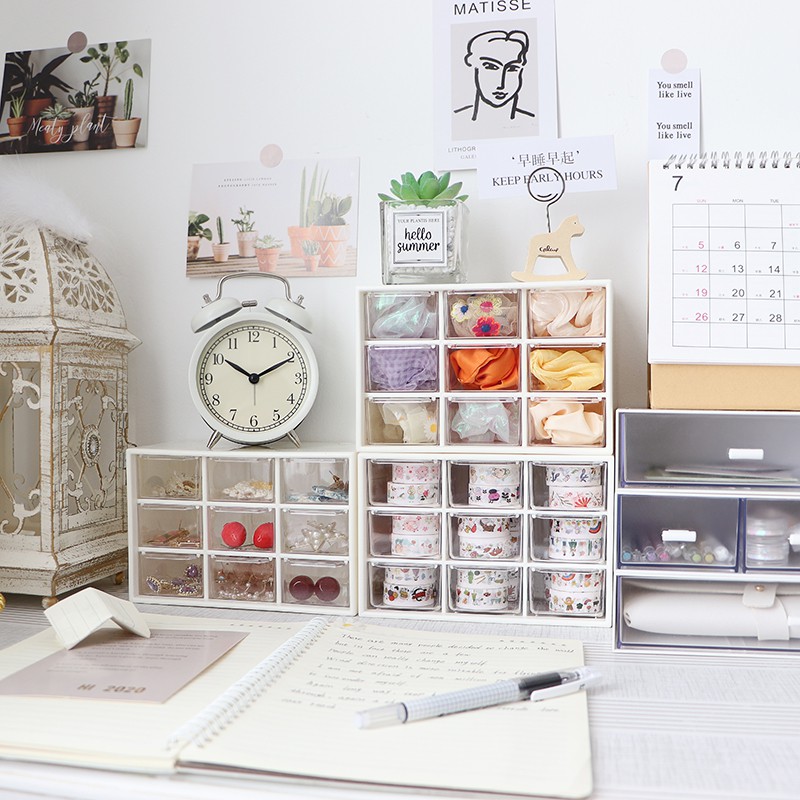 Ohaya 丨 A009 ins Korean Style Mini Jiugong Grid 9 Grid Storage Handbook ...