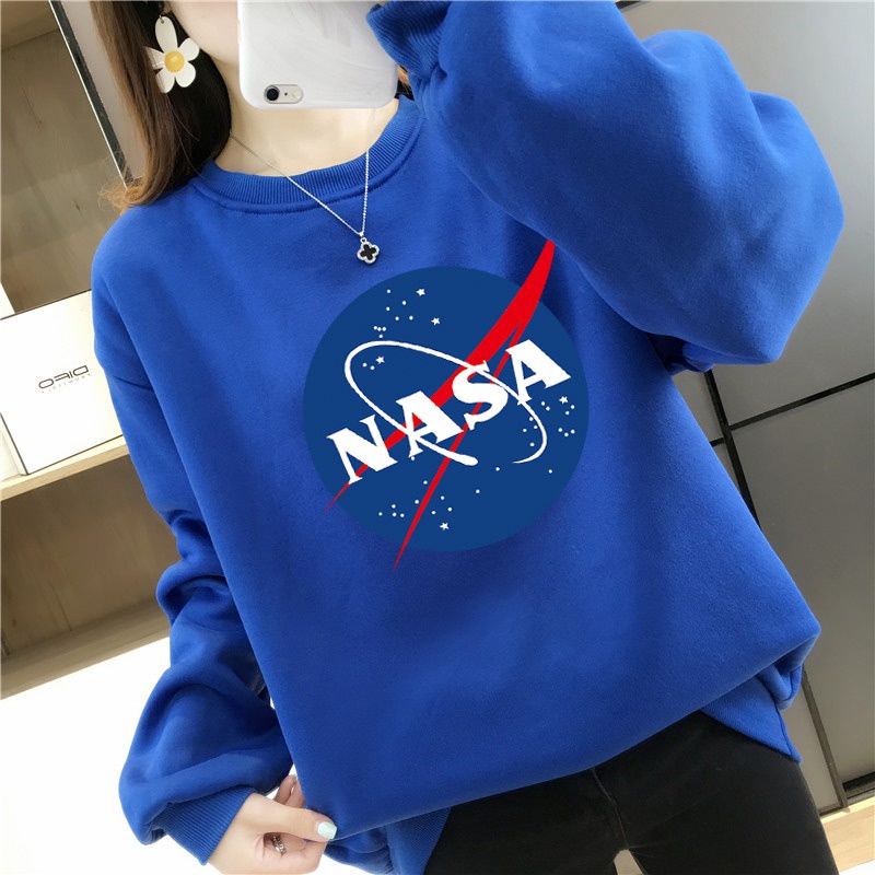 AMYGO NASA Hoodie Women Sweaters Ladies Hoodies Outerwear Jenis Baju Perempuan Murah Long Sleeve Wanita Shopee Malaysia