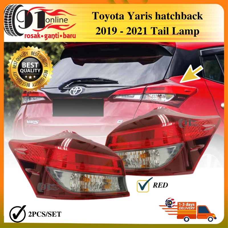 Toyota Yaris hatchback 2019 2021 Tail Lamp Rear Light Lampu Belakang