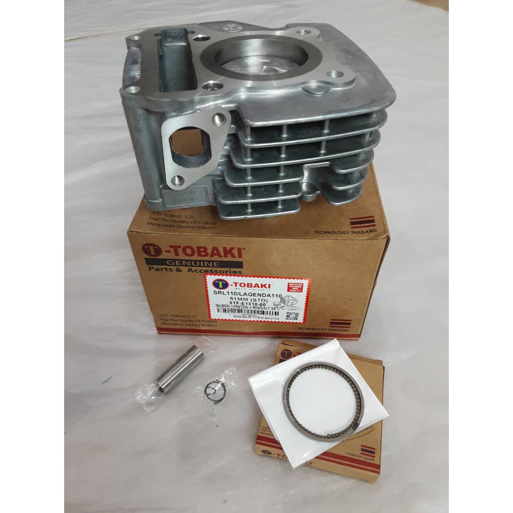 YAMAHA SRL110 CYLINDER BLOCK COMPLETE WITH PISTON+PISTON RING STR ...