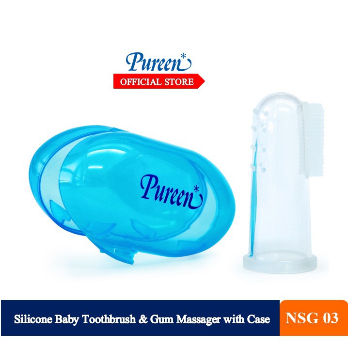 Pureen Silicone Baby Toothbrush & Gum Masager (Case) | Shopee Malaysia