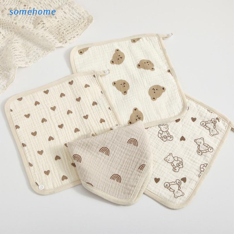 SOME Drool Bibs Toddler Multi Layer Wash Cloth Gender Neutral Utility