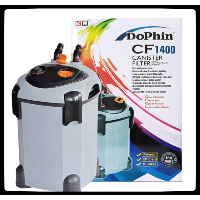 Dophin aquarium outlet filter