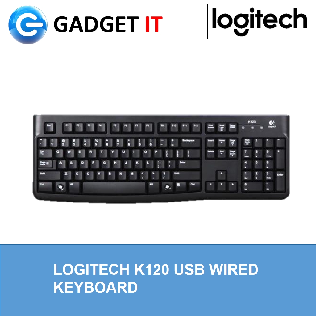 Logitech K120 Compact USB Wired Keyboard (FULL WARRANTY BY LOGITECH ...