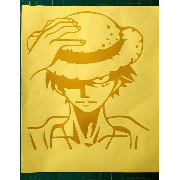 LUFFY ONE PIECE MONKEY STICKER, DECAL,STICKER KERETA,STICKER CERMIN ...
