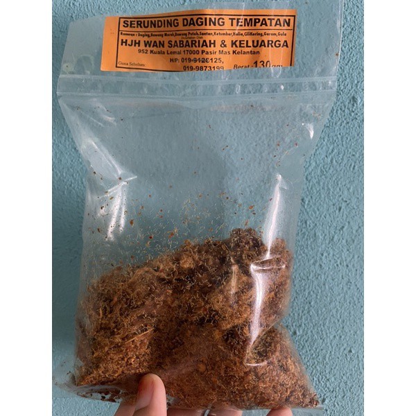 Serunding Premium Daging Ayam Ikan Wan Sabariah 130g Ready Stock