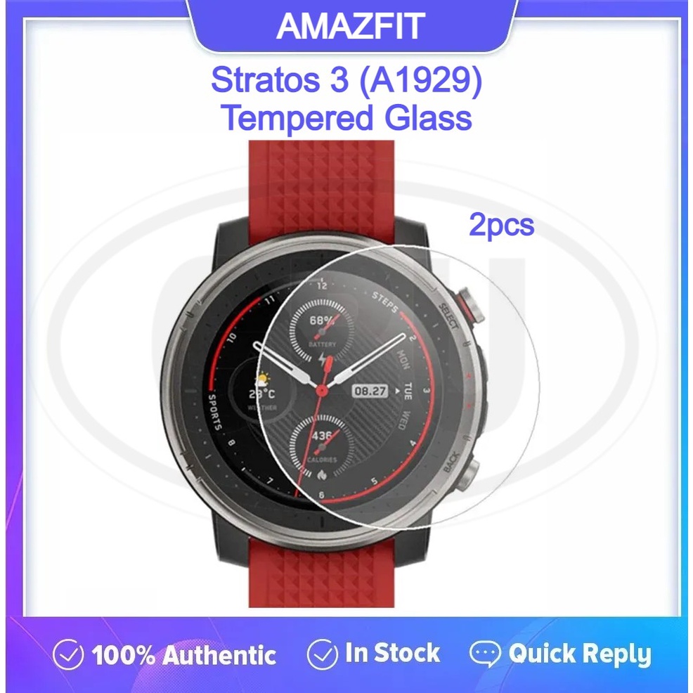 2pcs Amazfit Stratos Stratos3 Screen Protector HD Tempered