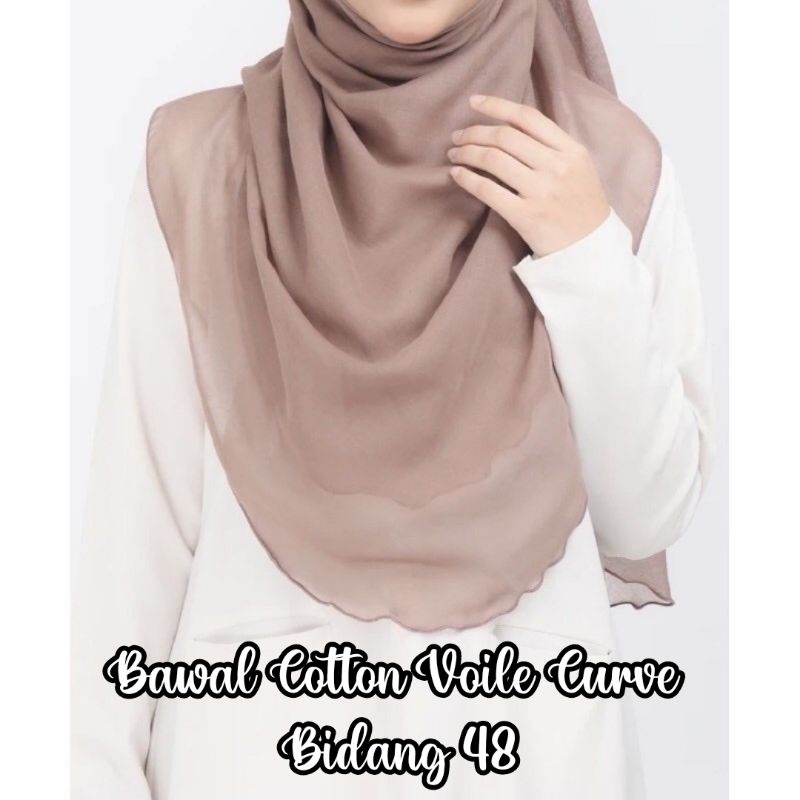 BAWAL COTTON CURVE BIDANG 48 - BAWAL BUCU BULAT SEMUA SIDE
