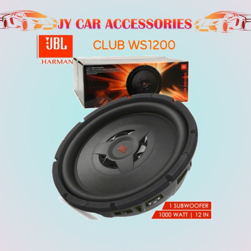 JBL Club WS1200 Club Series 12" shallowmount component subwoofer with