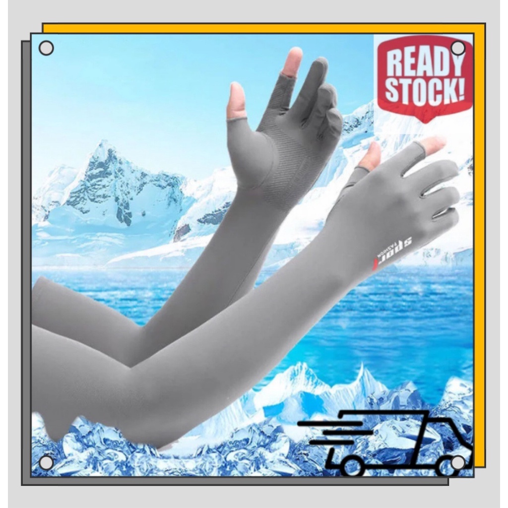 GREUS Womens Summer Thin Ice Silk Sunblock Gloves, Touch Screen