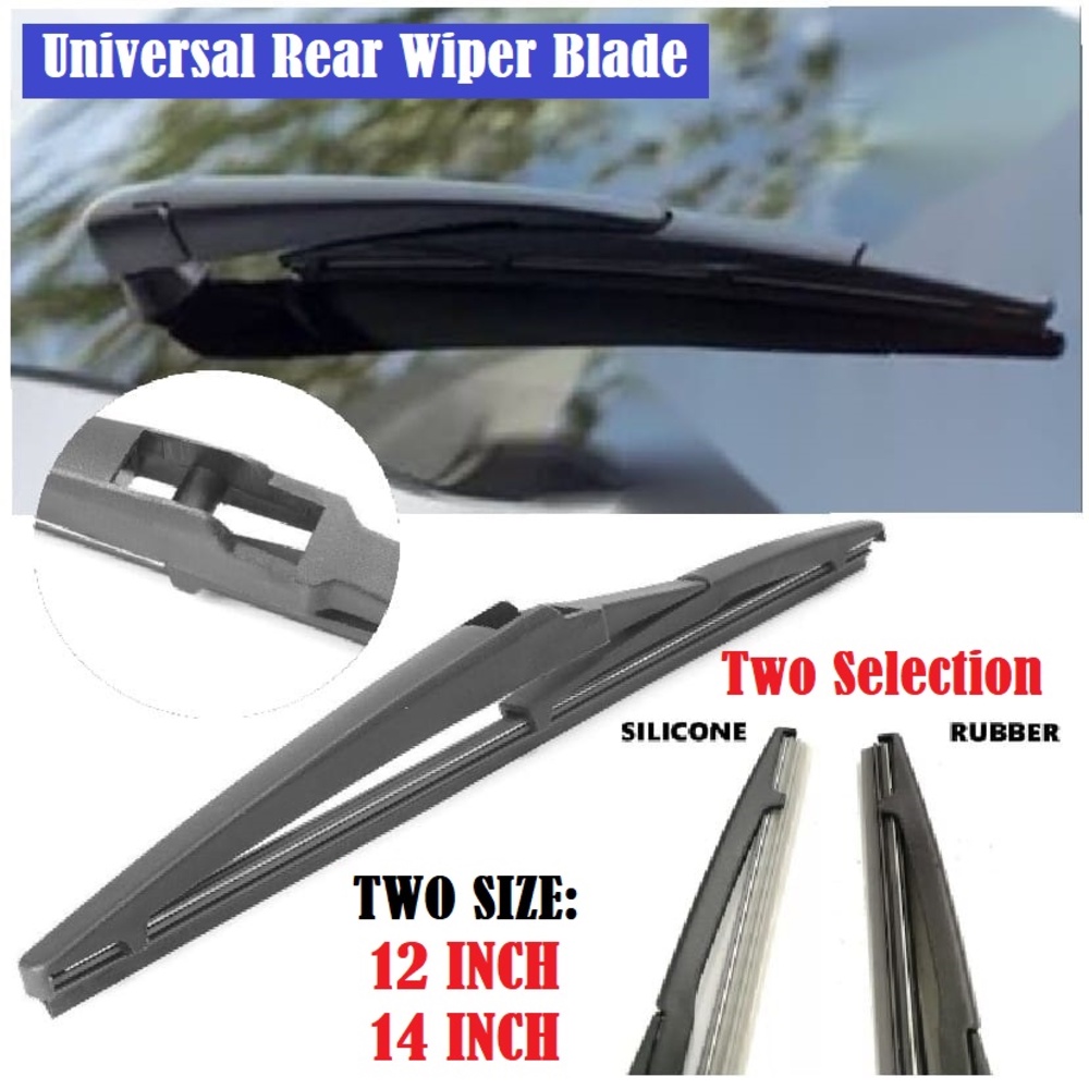 Car Wiper Rear Windscreen Windshield Silicone Rubber Wiper Blade 12 14