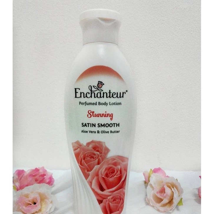 Enchanteur Perfumed Body Lotion Satin Smooth Stunning 250ml Shopee