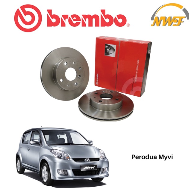 BREMBO DISC ROTOR FRONT SET PERODUA MYVI | Shopee Malaysia