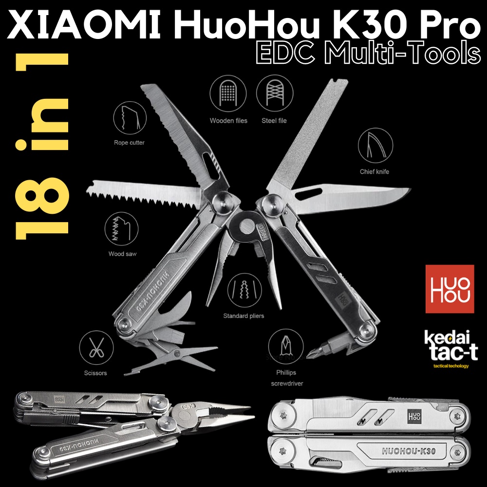 𝗫𝗜𝗔𝗢𝗠𝗜 𝗛𝗨𝗢𝗛𝗢𝗨 𝗞𝟯𝟬 𝗣𝗥𝗢 𝗠𝗨𝗟𝗧𝗜𝗧𝗢𝗢𝗟𝗦 18 in 1 Tool (Leatherman / Gerber ...