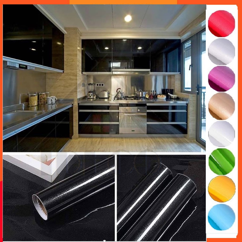 (60cm x 5 meter) iDECO DIY Cabinet Wallpaper Cabinet Sticker Furniture ...