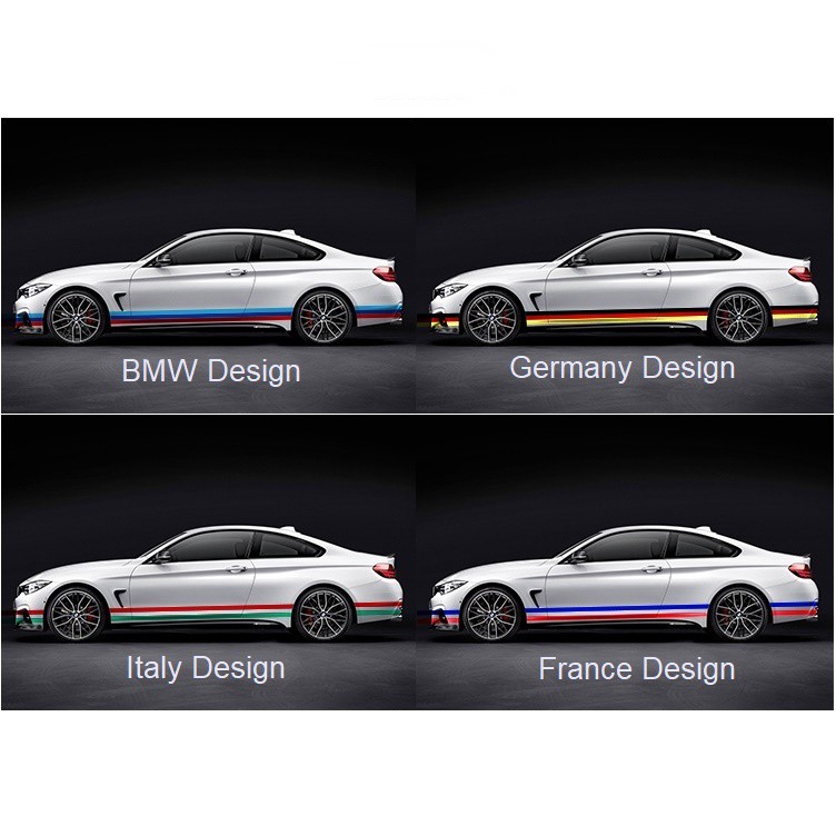 Colourful Sporty Whole Car Lining Design Car Sticker Shopee Malaysia
