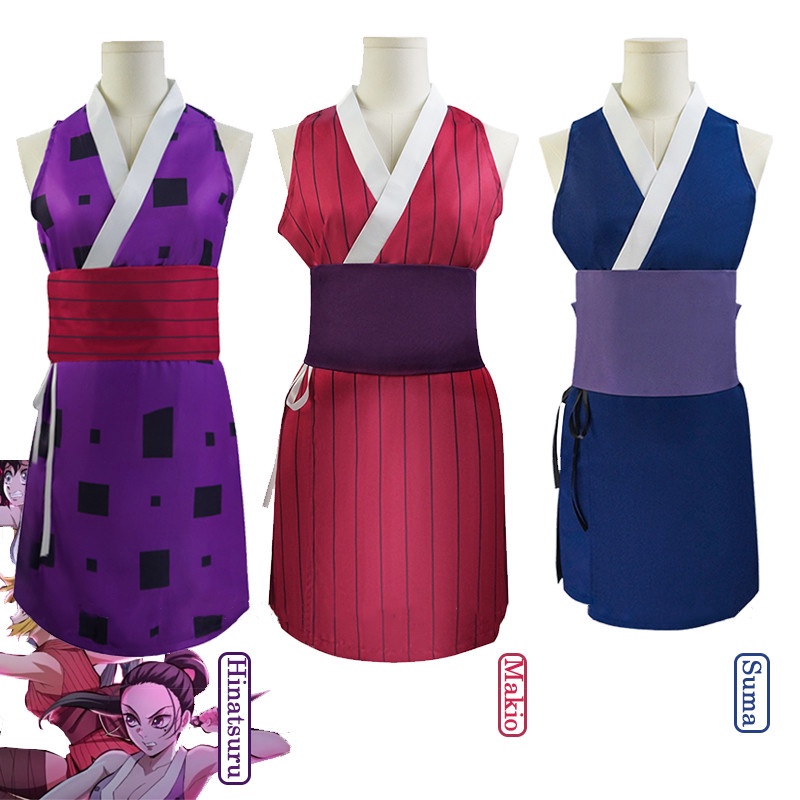 Season 2 Anime Demon Slayer Cosplay Suma Hinatsuru Makio Halloween ...