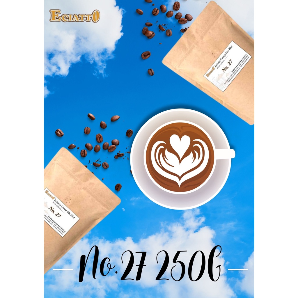 ECIATTO No. 27 Fresh Roast Coffee Bean (100g) Halal Coffee Bean Fresh