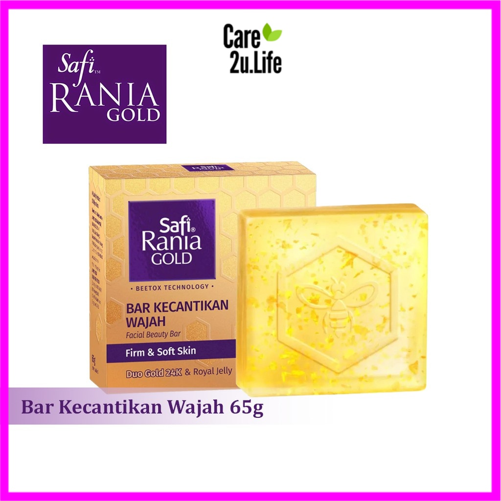 Safi Rania Gold Bar Kecantikan Pembersih Wajah Pencuci Muka 65g ...