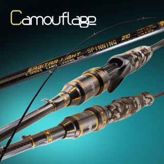 2Tips Camouflage Fishing Rod M/MH Fishing Rod Spinning Rod Baitcasting Rod  Full Carbon Spin Casting Rod