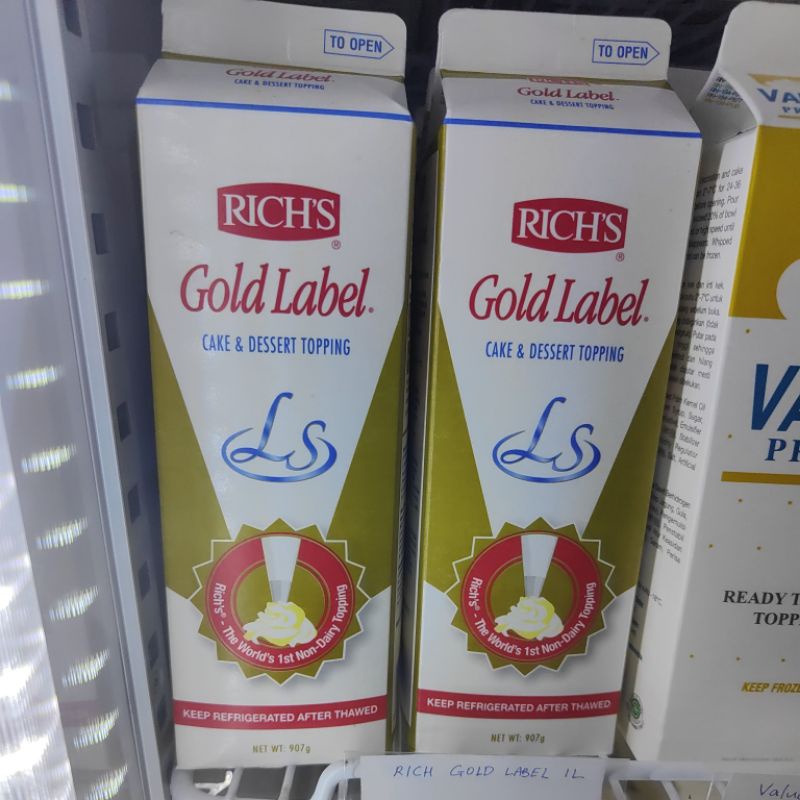 Gold Label Topping cream 907g Shopee Malaysia
