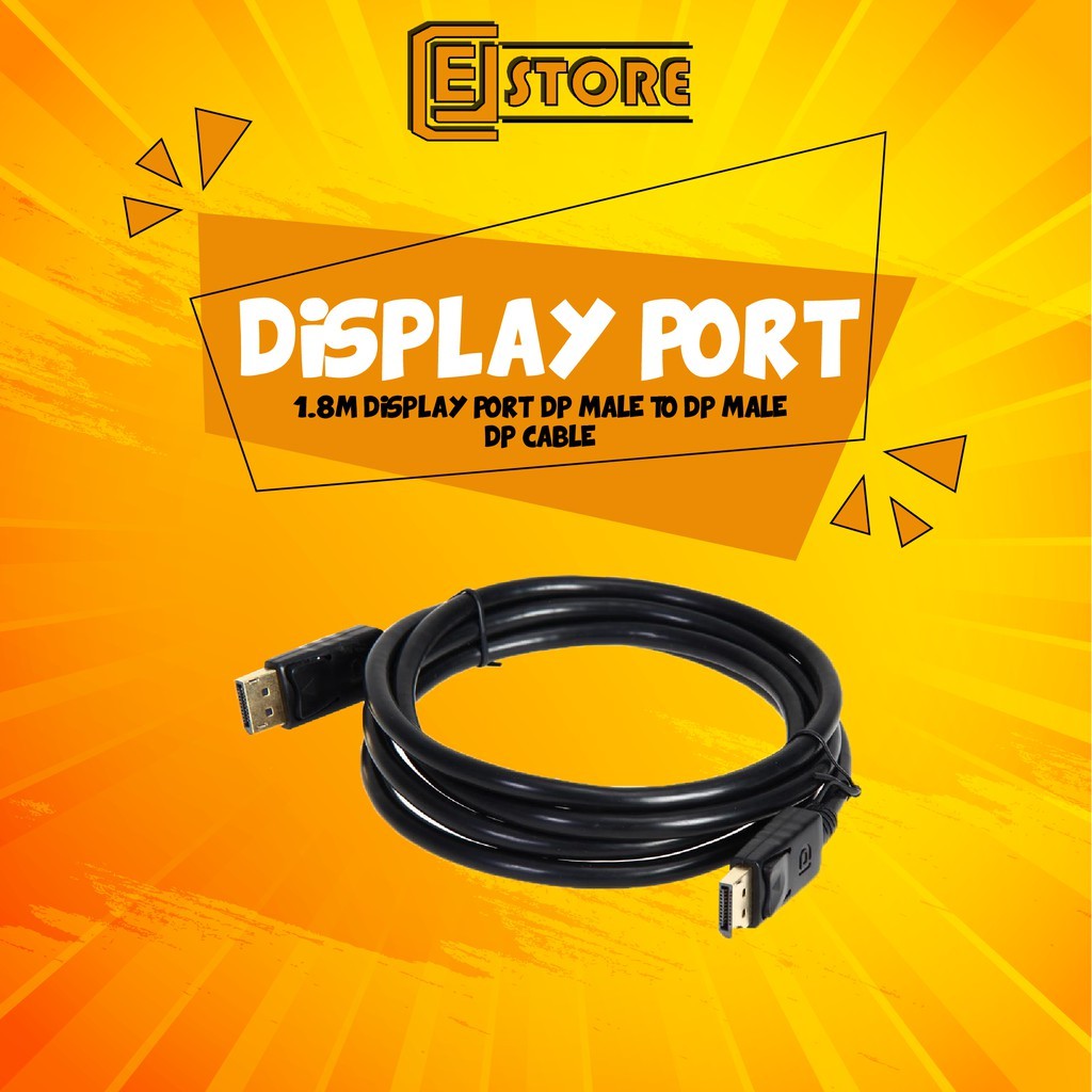 1 8m 3m Display Port Dp Male To Displayport Male Dp Cable 1 8m Displayport Dp Male To Hdmi