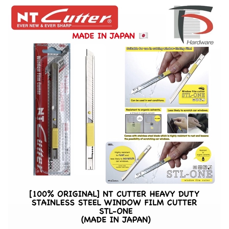 [100 ORIGINAL] NT CUTTER HEAVY DUTY STAINLESS STEEL WINDOW FILM CUTTER