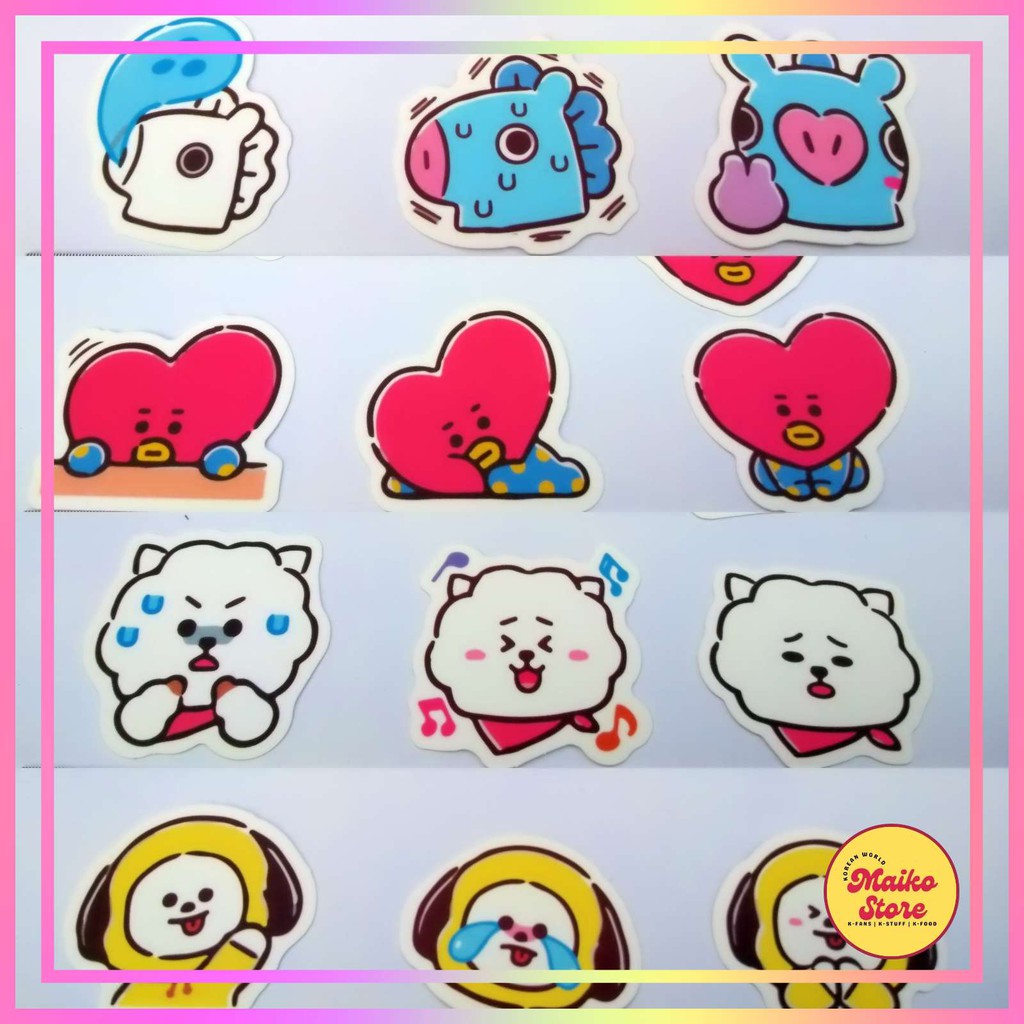 Bt21 BTS Stickers / KPOP Stickers | Shopee Malaysia