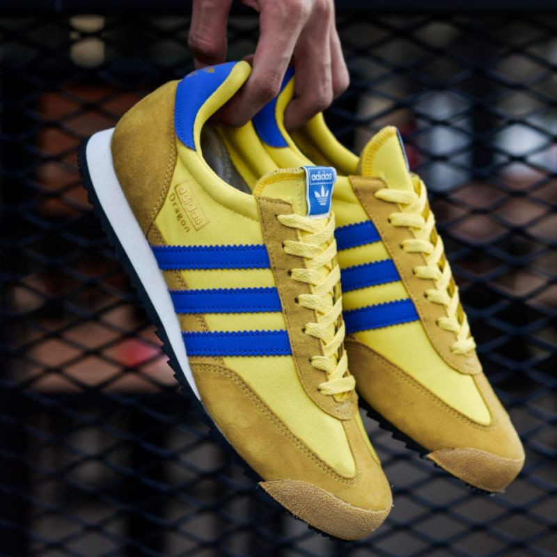 Adidas DRAGON YELLOW BLUE ORIGINAL Shoes Shopee Malaysia