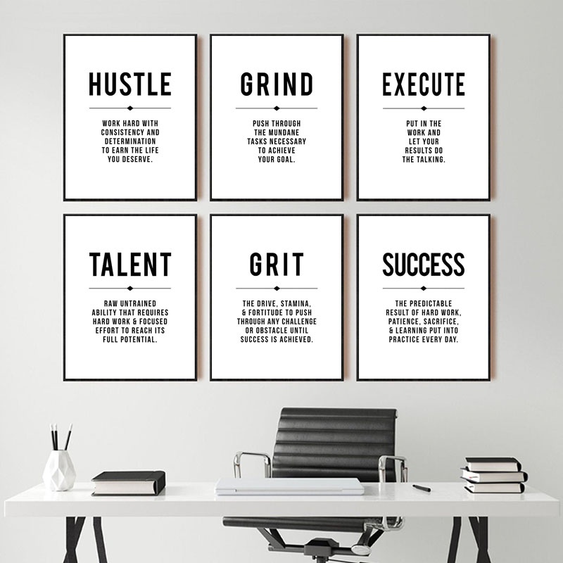 Astrdecor Success Motivational Posters And Prints Decor Modern Wall Art ...