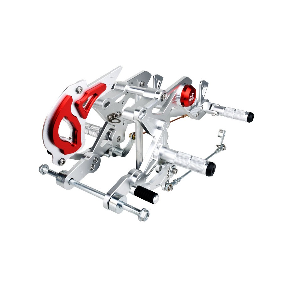 LC135 4S/5S S1 RCB RACING FOOTREST SET (SILVER / BLUE /GOLD/BLACK ...