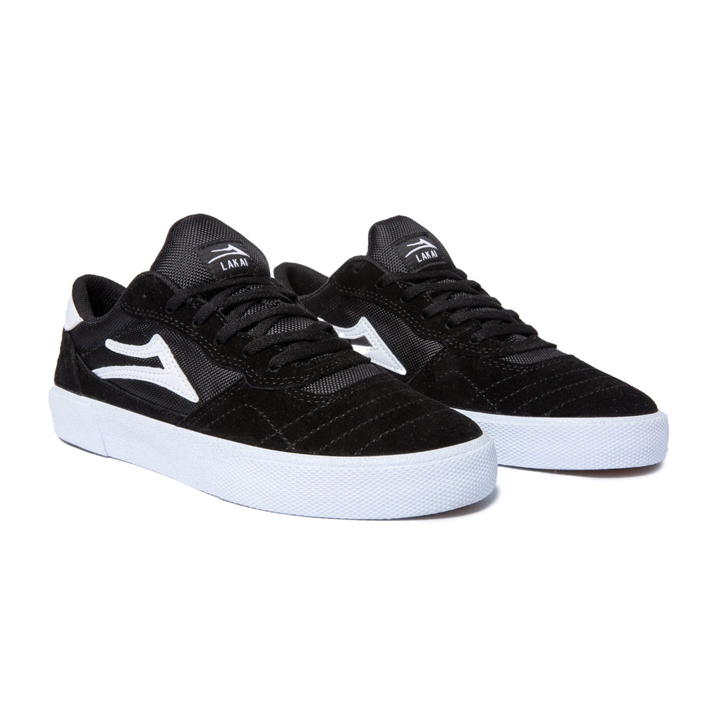 Lakai Cambridge Skate Shoes Black White Suede Shopee Malaysia