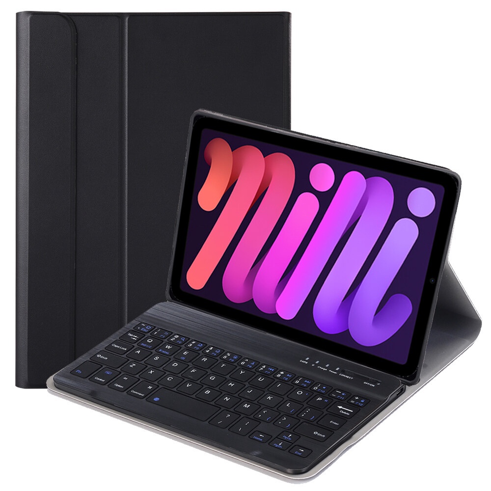 Keyboard Case for iPad Mini 7 2024, Slim Stand Case with Detachable