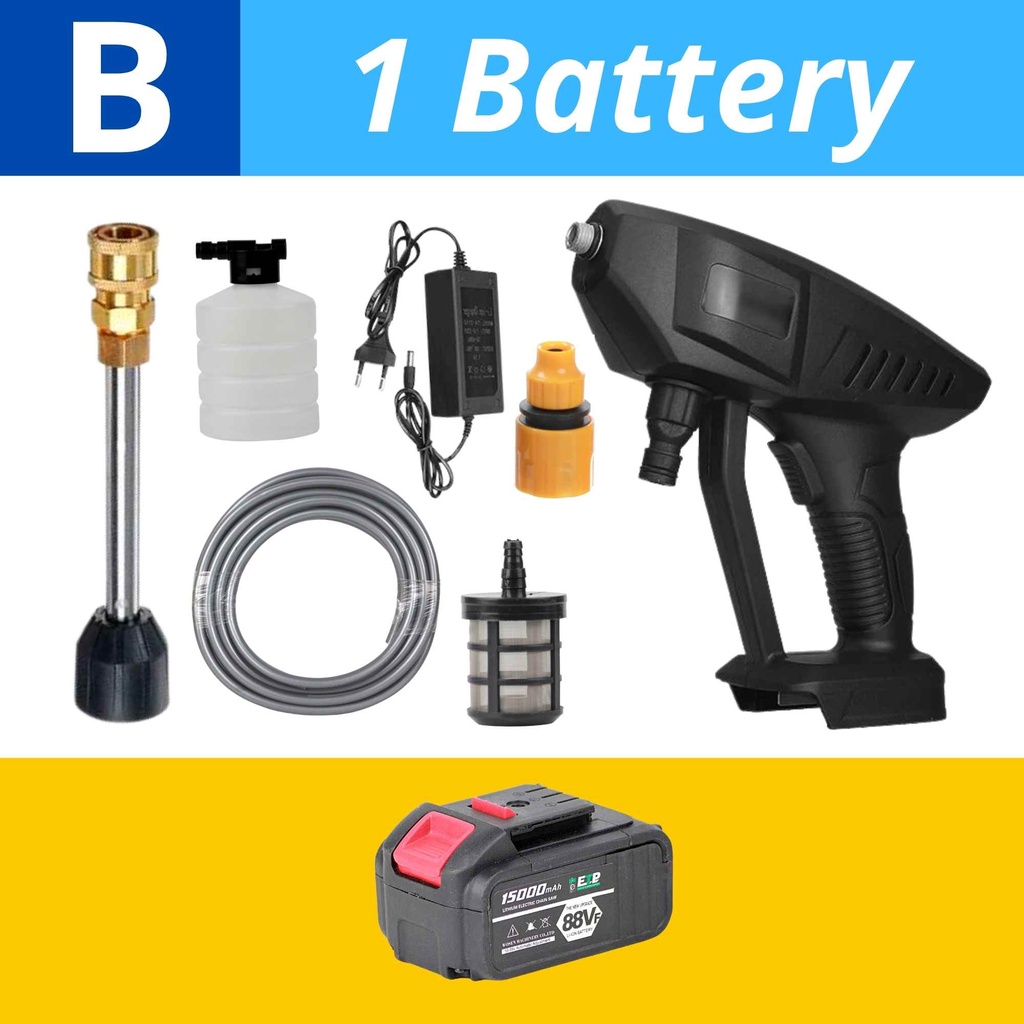 PROWOOD XFORCE 36V 15000mAh 88Vf Portable Water Jet High Pressure Cordless Water Jet Cleaning