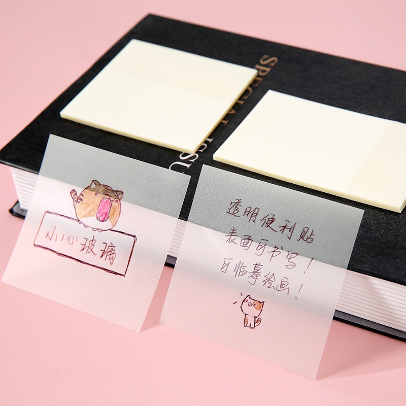 Transparent student sticky notes can be torn simple sticky notes ins ...